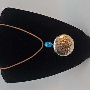 Silpada Hammered Disc Necklace N0884